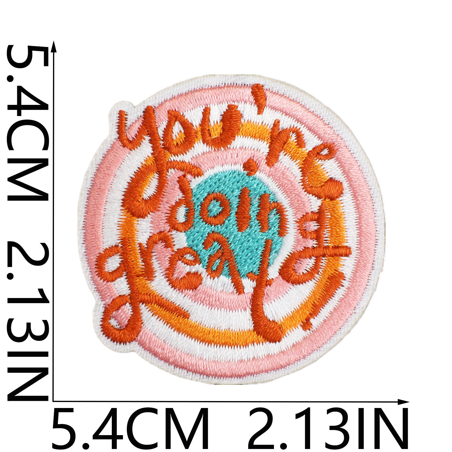 Wholesale Xiao Tian Inspirational Quotations Embroidery Cloth Sticker